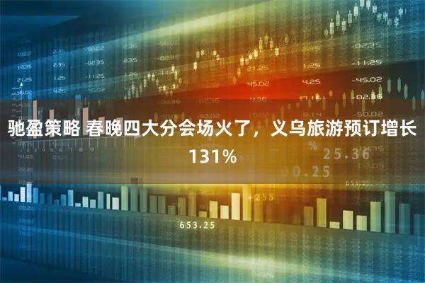 驰盈策略 春晚四大分会场火了，义乌旅游预订增长131%